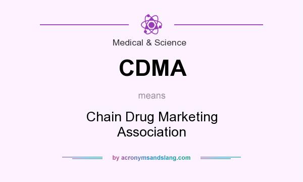 What does CDMA mean? It stands for Chain Drug Marketing Association