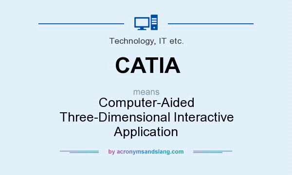 What does CATIA mean? It stands for Computer-Aided Three-Dimensional Interactive Application