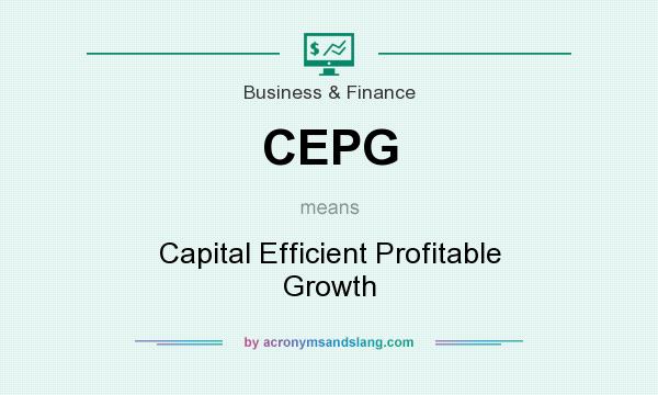 What does CEPG mean? It stands for Capital Efficient Profitable Growth