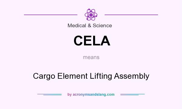 What does CELA mean? It stands for Cargo Element Lifting Assembly
