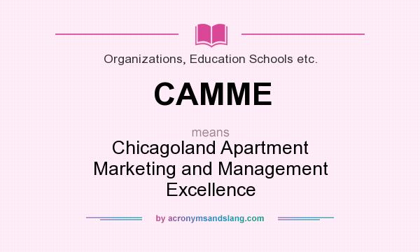 What does CAMME mean? It stands for Chicagoland Apartment Marketing and Management Excellence