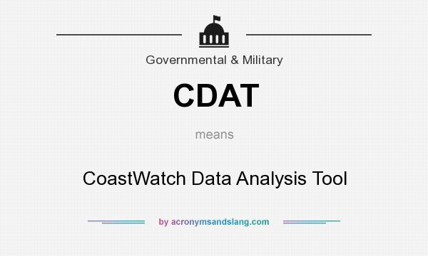 What does CDAT mean? It stands for CoastWatch Data Analysis Tool