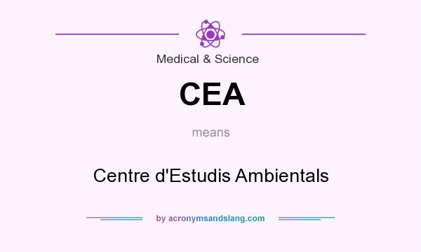 What does CEA mean? It stands for Centre d`Estudis Ambientals