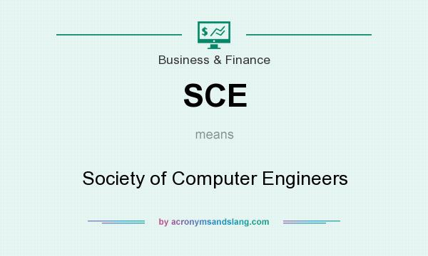What does SCE mean? It stands for Society of Computer Engineers