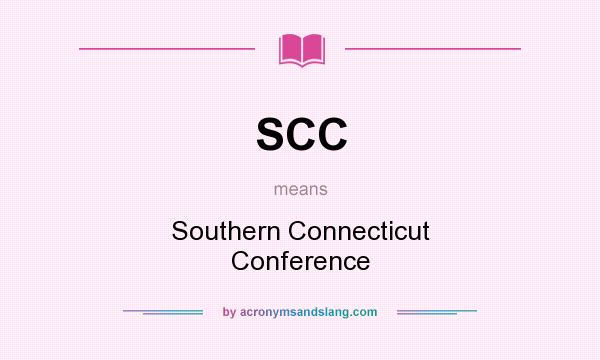 What does SCC mean? It stands for Southern Connecticut Conference