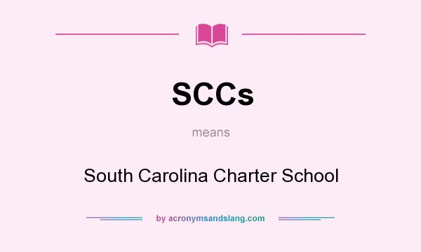 What does SCCs mean? It stands for South Carolina Charter School