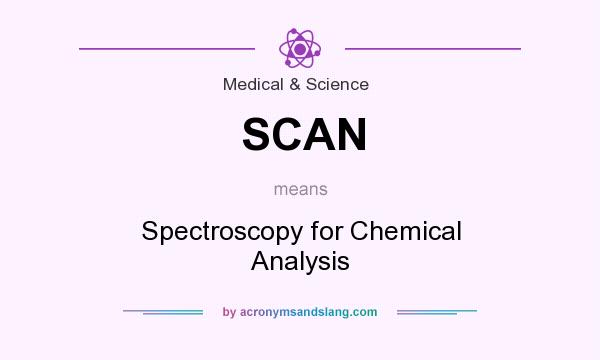 What does SCAN mean? It stands for Spectroscopy for Chemical Analysis
