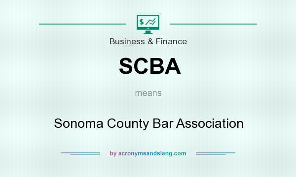 What does SCBA mean? It stands for Sonoma County Bar Association