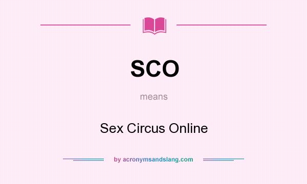 What does SCO mean? It stands for Sex Circus Online