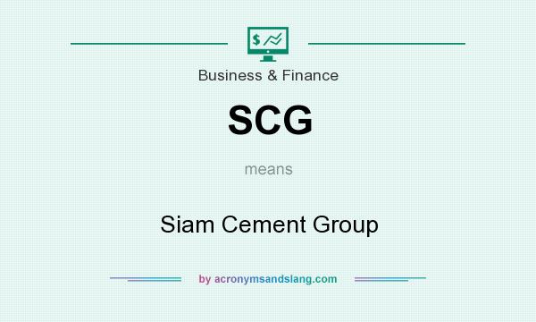 What does SCG mean? It stands for Siam Cement Group