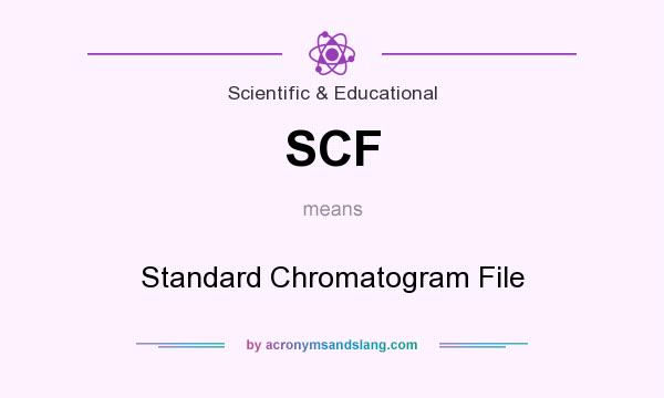 What does SCF mean? It stands for Standard Chromatogram File
