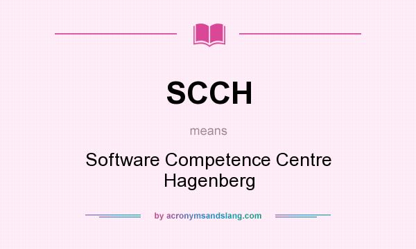 What does SCCH mean? It stands for Software Competence Centre Hagenberg