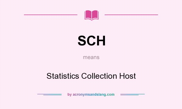 What does SCH mean? It stands for Statistics Collection Host