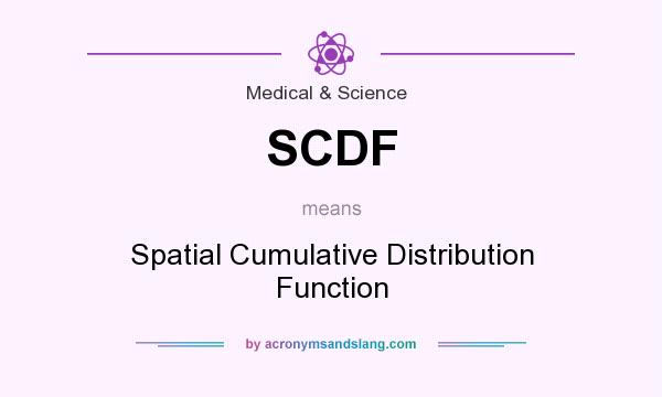 What does SCDF mean? It stands for Spatial Cumulative Distribution Function
