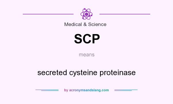 What does SCP mean? It stands for secreted cysteine proteinase