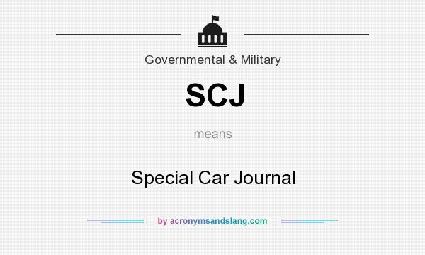 What does SCJ mean? It stands for Special Car Journal