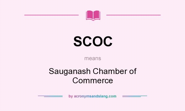 What does SCOC mean? It stands for Sauganash Chamber of Commerce