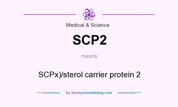 What does SCP2 mean? It stands for SCPx)/sterol carrier protein 2