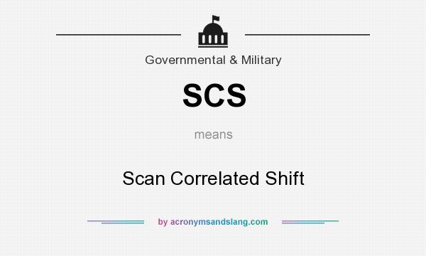 What does SCS mean? It stands for Scan Correlated Shift