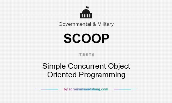 What does SCOOP mean? It stands for Simple Concurrent Object Oriented Programming