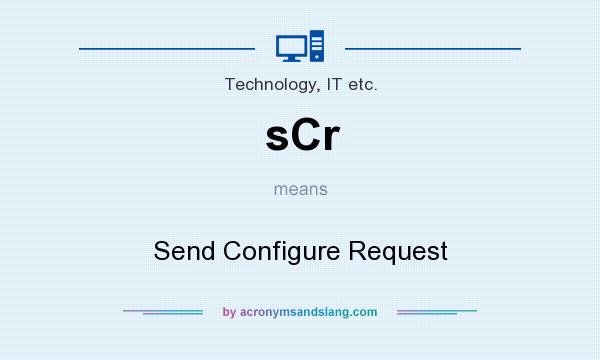 What does sCr mean? It stands for Send Configure Request