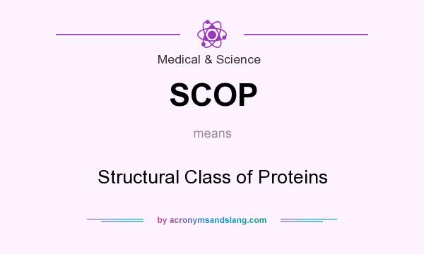What does SCOP mean? It stands for Structural Class of Proteins