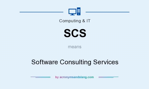 What does SCS mean? It stands for Software Consulting Services