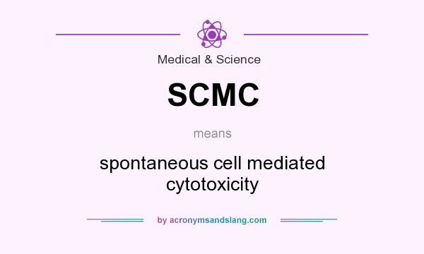 What does SCMC mean? It stands for spontaneous cell mediated cytotoxicity