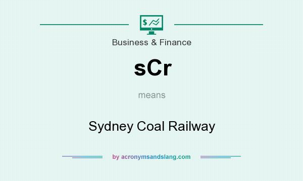 What does sCr mean? It stands for Sydney Coal Railway