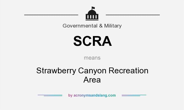 What does SCRA mean? It stands for Strawberry Canyon Recreation Area