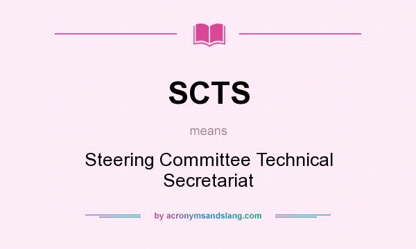 What does SCTS mean? It stands for Steering Committee Technical Secretariat