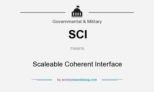What does SCI mean? It stands for Scaleable Coherent Interface