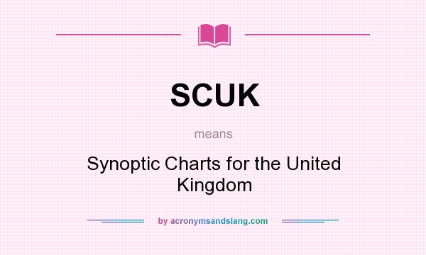 What does SCUK mean? It stands for Synoptic Charts for the United Kingdom