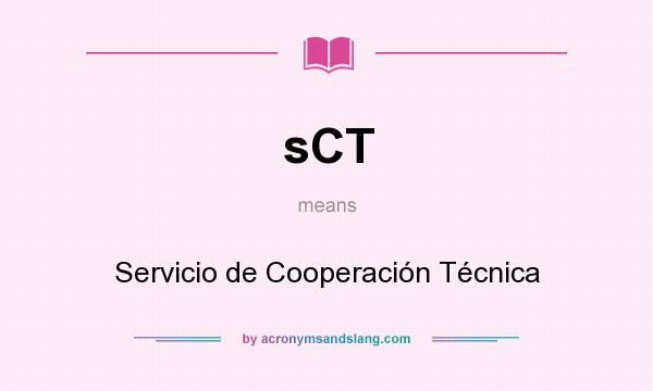 What does sCT mean? It stands for Servicio de Cooperación Técnica