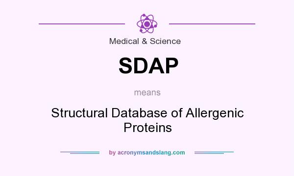 What does SDAP mean? It stands for Structural Database of Allergenic Proteins