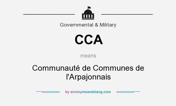 What does CCA mean? It stands for Communauté de Communes de l`Arpajonnais