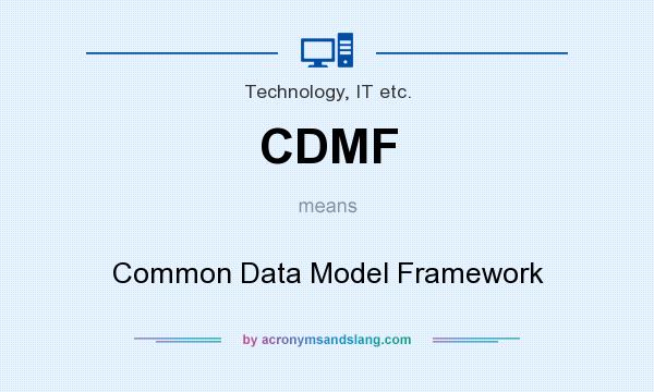 What does CDMF mean? It stands for Common Data Model Framework