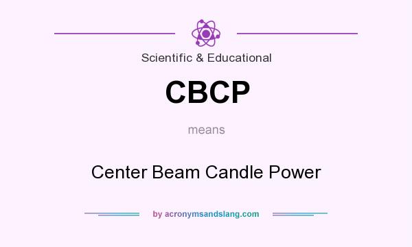 What does CBCP mean? It stands for Center Beam Candle Power