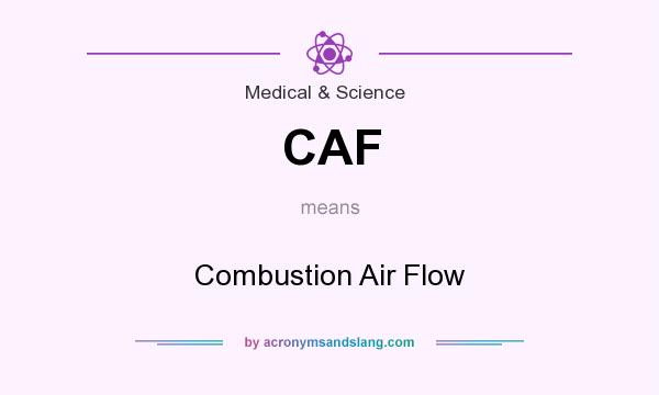 What does CAF mean? It stands for Combustion Air Flow