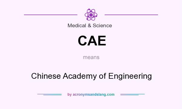What does CAE mean? It stands for Chinese Academy of Engineering