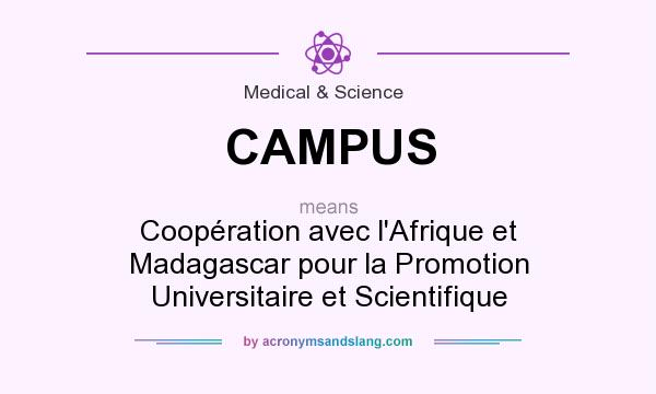What does CAMPUS mean? It stands for Coopération avec l`Afrique et Madagascar pour la Promotion Universitaire et Scientifique