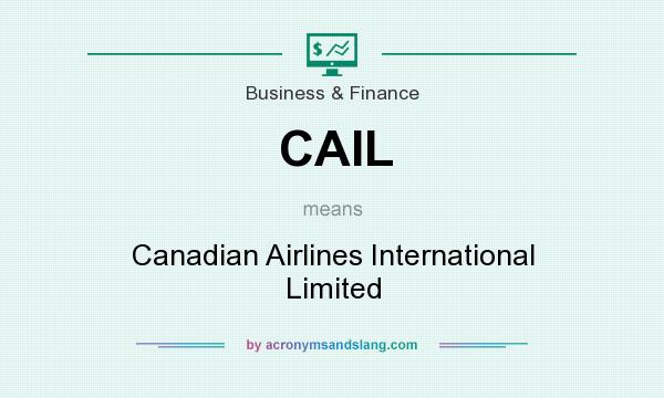 What does CAIL mean? It stands for Canadian Airlines International Limited