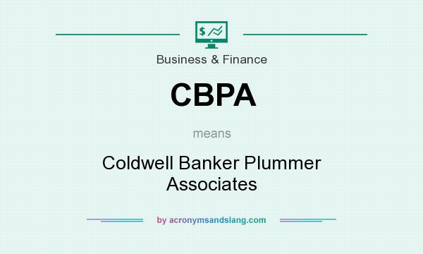 What does CBPA mean? It stands for Coldwell Banker Plummer Associates