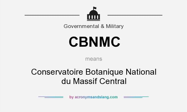 What does CBNMC mean? It stands for Conservatoire Botanique National du Massif Central