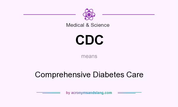 What does CDC mean? It stands for Comprehensive Diabetes Care