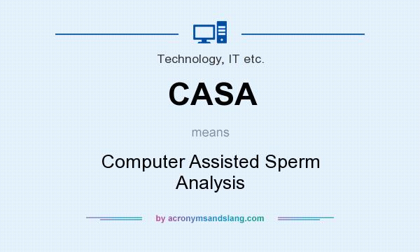 What does CASA mean? It stands for Computer Assisted Sperm Analysis