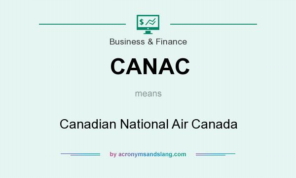 What does CANAC mean? It stands for Canadian National Air Canada