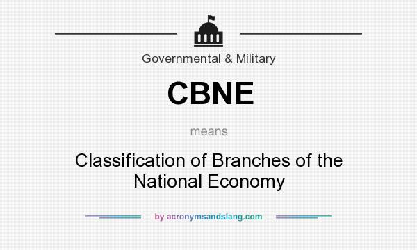 What does CBNE mean? It stands for Classification of Branches of the National Economy