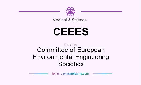 What does CEEES mean? It stands for Committee of European Environmental Engineering Societies