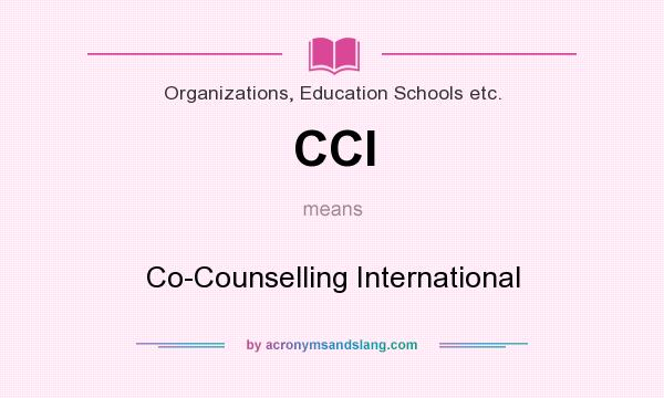 What does CCI mean? It stands for Co-Counselling International